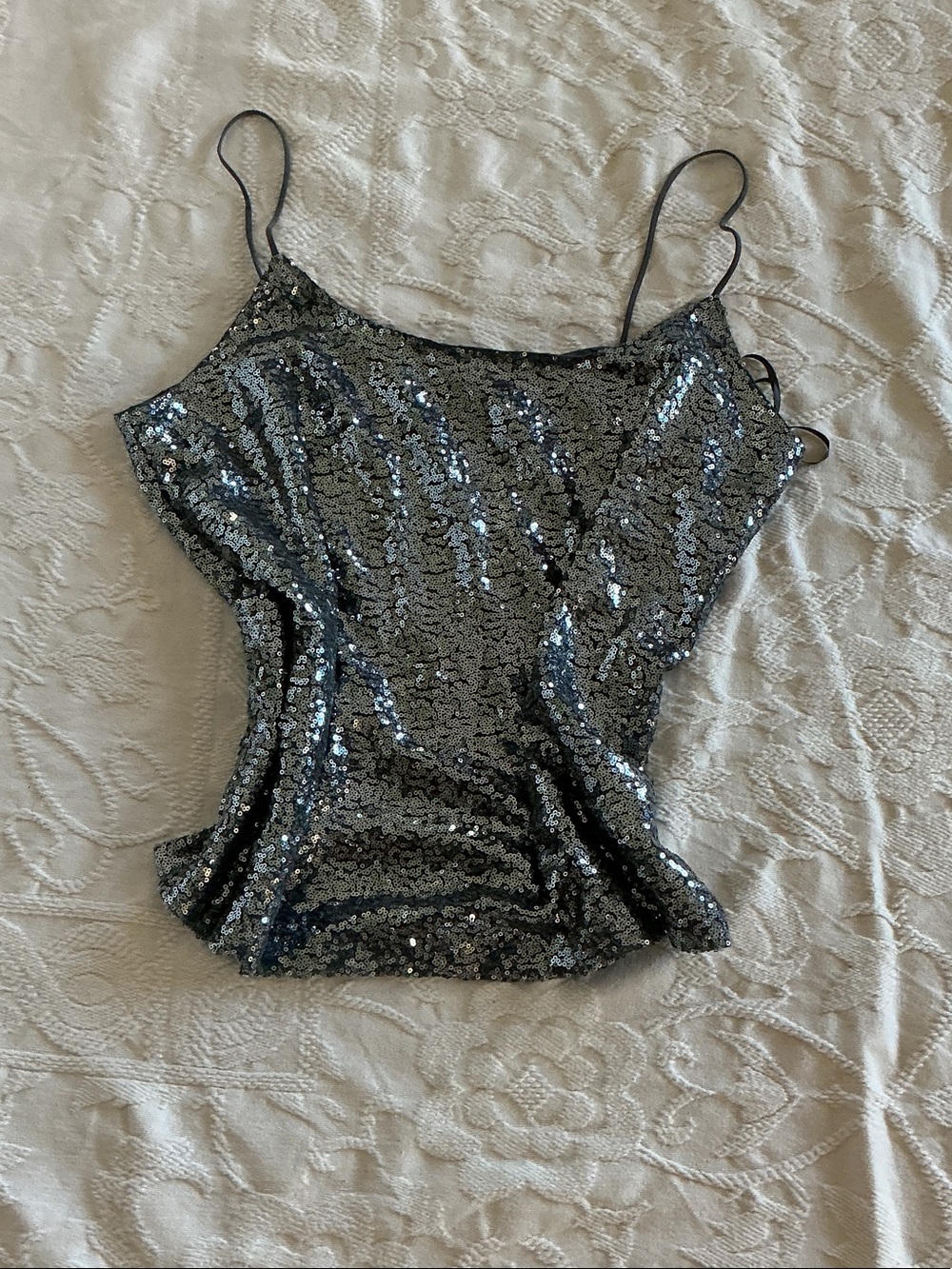 Joe Fresh Silver Sequin Cami